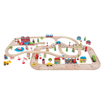 IMAGINATIVE PLAY, CITY ROAD AND RAIL, Age 3+, Set