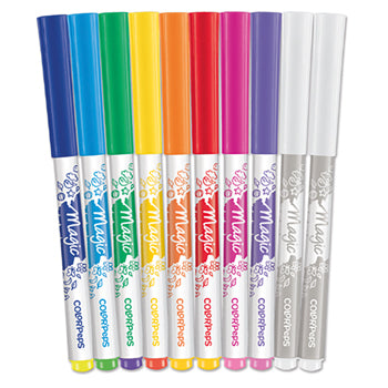 Fibre Tipped Pens, Color'Peps Magic, Assorted, Pack of 10