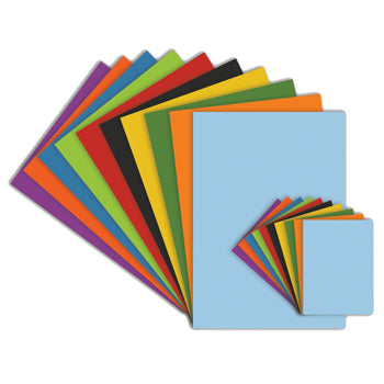 RECYCLED, ASSORTED INTENSE CARD - RECYCLED, SRA2, Pack of 100 sheets
