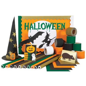 BUMPER VALUE ASSORTED PACKS, Hallowe'en, Pack of 100 sheets + 20 rolls