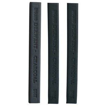 CHARCOAL STICKS, Derwent Compressed, Dark, Box of 6