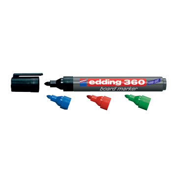 MARKERS, DRYWIPE WHITEBOARD, BULLET TIP, Single Colours, Blue, Box of 10