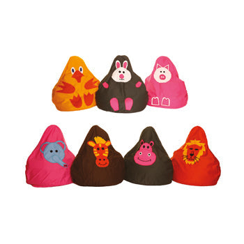 WOVEN FABRIC BEAN BAGS, BEAN BAGS, Animal Characters, Pig