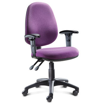 HIGH BACK OPERATOR CHAIR, Adjustable Arms - 640mm width, Taboo, EMERGENT CROWN CONTRACT OFFICE