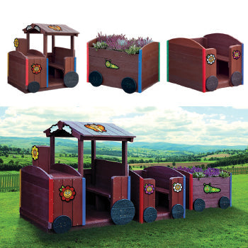 MARMAX RECYCLED PLASTIC PRODUCTS, Train and Carriages, Planter Carriage, Each