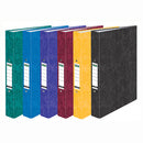 RING BINDERS, 2 RING ('O' Shaped), A4, Laminated Paper Covered Stiff Board, 25mm Capacity, Black, Box of 10
