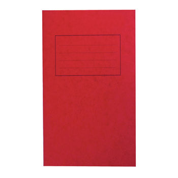 EXERCISE BOOKS, PREMIUM RANGE, 61/2 x 4'' (165 x 102mm), 48 pages, Red, 8mm ruled, Pack of 50