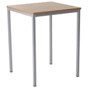 Table, FULLY WELDED FRAME, SQUARE, 600 x 600mm, Sizemark 4 - 640mm height, Grey Speckle