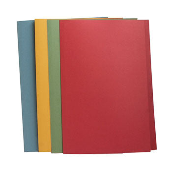 MANILLA FOLDERS, SQUARE CUT, FOOLSCAP, 285gsm, Red, Box of 100