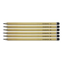 SKETCHING PENCILS, Value Pack, Grades B to 6B, Pack of 30 wallets of 6