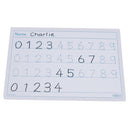 WRITE 'N' WIPE BOARDS, Number Tracing - Flexible, A4, Pack of 30