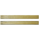 RULERS, HARDWOOD, Double Sided, 30cm, cm/0.5cm, Pack of 50