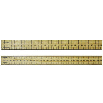 RULERS, HARDWOOD, Double Sided, 30cm, cm/0.5cm, Pack of 50