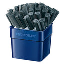 DRYWIPE PENS SLIMLINE BARRELS, STAEDTLER(R) Lumocolor Compact 341, Black, Tub of 36