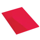 SOLID COLOUR CAST ACRYLIC SHEET, Red, Each
