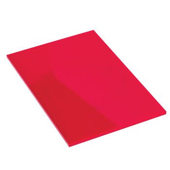 SOLID COLOUR CAST ACRYLIC SHEET, Red, Each
