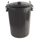 DUSTBINS, Plastic, 80 litre, Wire Clip Lid, Each