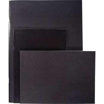 BOOK, SKETCH, STAPLED, Glossy Cover Black, A4 Portrait, Each