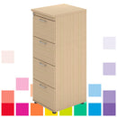 LOCKABLE, WOOD EFFECT FILING CABINETS, 4 Drawers, Beech, Smartbuy