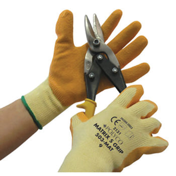 GENERAL HANDLING GLOVES, Polyco Matrix(R) S Grip, Large (9), Pair