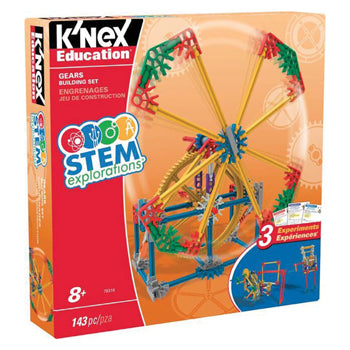 K'NEX STEM EXPLORATIONS, Gears, Age 8+, Set of 143 pieces