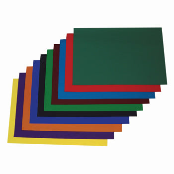 POSTER PAPER, SHEETS, Brights Assorted, 760 x 510mm, Pack of 10 x 10 sheets