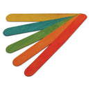 LOLLIPOP STICKS, Jumbo, Assorted Colours, 150 x 19mm, Pack of 100