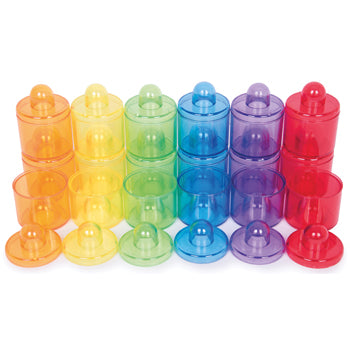 TRANSLUCENT COLOUR POTS, Age 3+, Set of 18