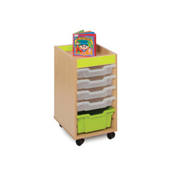 BUBBLEGUM RANGE, MOBILE TRAY UNITS, 5 Variety Tray Unit, Tangerine