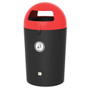 LITTER BINS, METRO DOME, Grey, Leafield Environmental, Each