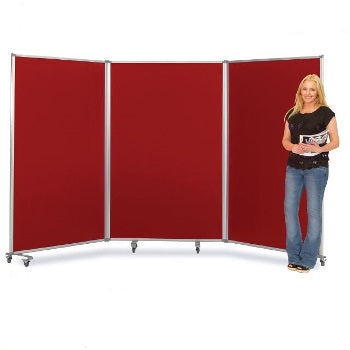 MOBILE DISPLAY TRI-SCREENS, 3600 x 1800mm height, Blue
