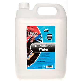 DE-IONISED WATER, Case of 2 x 5 litres