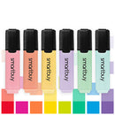 Smartbuy, HIGHLIGHTERS, Marker Style, 6 Assorted Pastel Colours, Assorted, Pack of 6