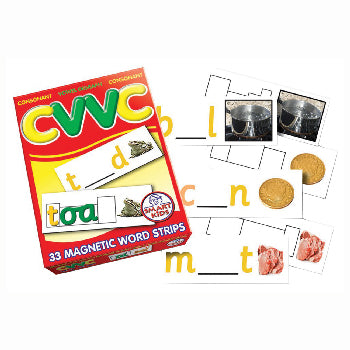 MAGNET WORD STRIPS, CVVC Double Vowels, Set