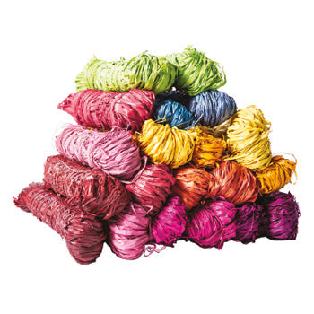 RAFFIA, Assorted Colours, Pack of 20 x 25g