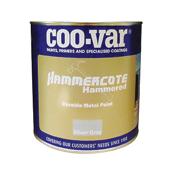HAMMERCOTE METAL PAINT, Hammered Finish, Silver, 2.5 litres