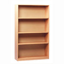 CLASSROOM STORAGE, OPEN BOOKCASE, 1 Fixed & 2 Adjustable Shelves, 1500mm height, Beech