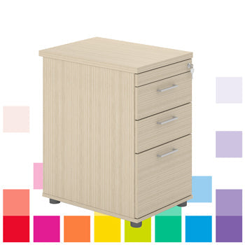 DRAWER UNITS, Desk Height, 600mm depth, Beech, Smartbuy