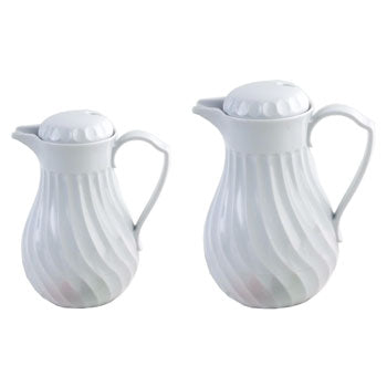 COFFEE JUG, Porcelain Lookalike, White, 2 litres, Each