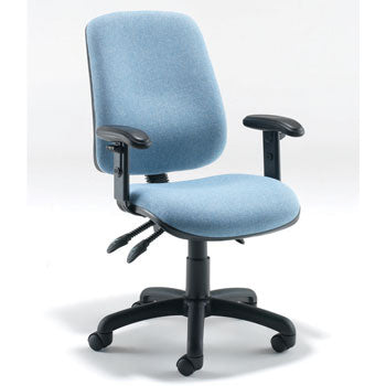 SWIVEL, POSTUREPAEDIC CHAIRS, With Enhanced Lumbar, With Adjustable Arms, Taboo