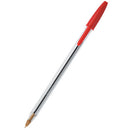 PENS, BALLPOINT, STANDARD BARREL - MEDIUM TIP, BiC(R) Cristal(R) Original Medium, Blue, Box of 50