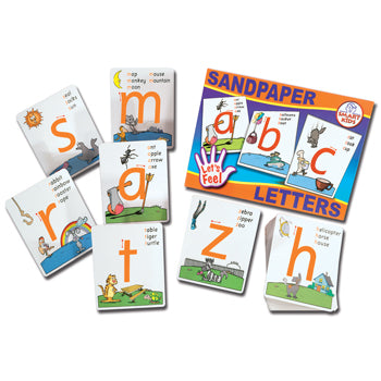 ALPHABET, SANDPAPER LETTERS, Set of 26