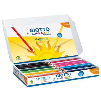 PENCILS, COLOURED, EARLY YEARS, GIOTTO Elios Giant, Age 3+, Class Pack of 144