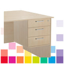 DRAWER UNITS, Fixed, 3 Drawers, Beech, Smartbuy