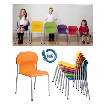 CHAIR 2000, 4 LEG CHAIR, Sizemark 4 - 380mm Seat height, Green