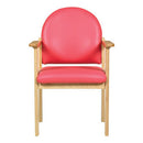 MEDIUM BACK DINING CHAIRS, Without Skids, Cadet Voyage Vinyl, Hyacinth