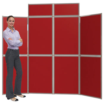 HEAVY DUTY FOLD-UP DISPLAY SYSTEM, 8 Panel Screens, Blue
