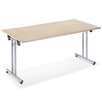 FOLDING TABLES, RECTANGULAR, 1600 x 800mm depth, Maple, EMERGENT CROWN