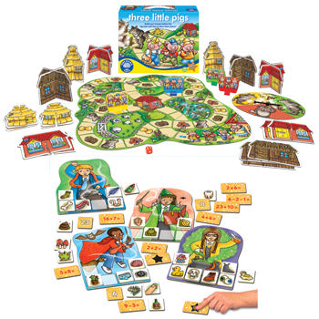 COUNTING GAMES, Three Little Pigs + Magic Maths, Pack of 2