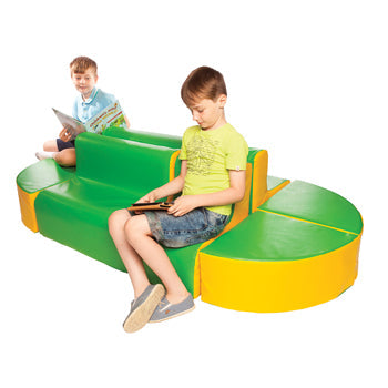 LOW SEATING, Children's Furniture Island Set, Green/ Yellow